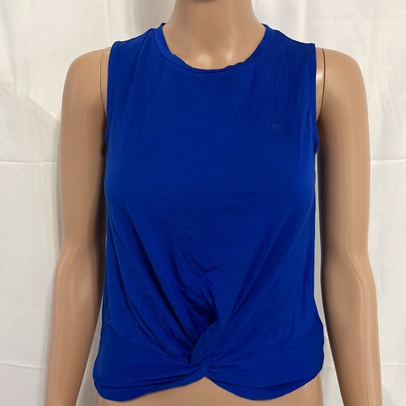 Lauren Ralph Lauren Petite Twist-Front Jersey Sleeveless Top - Picture 9 of 10